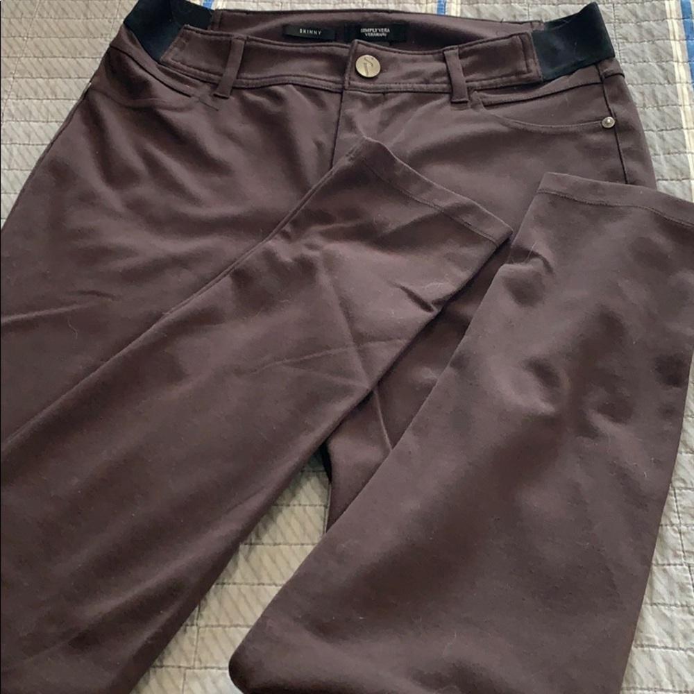 Brown knit- stretchy casual dress pants